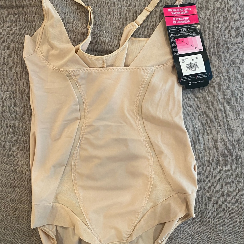 Maidenform Beige Shapewear Bodysuit